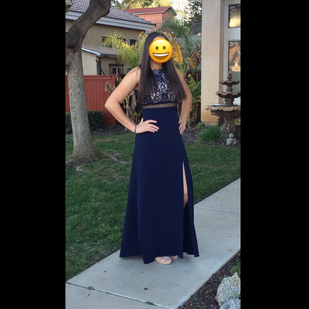 NightWay Formal Homecoming/Prom Dress- Navy